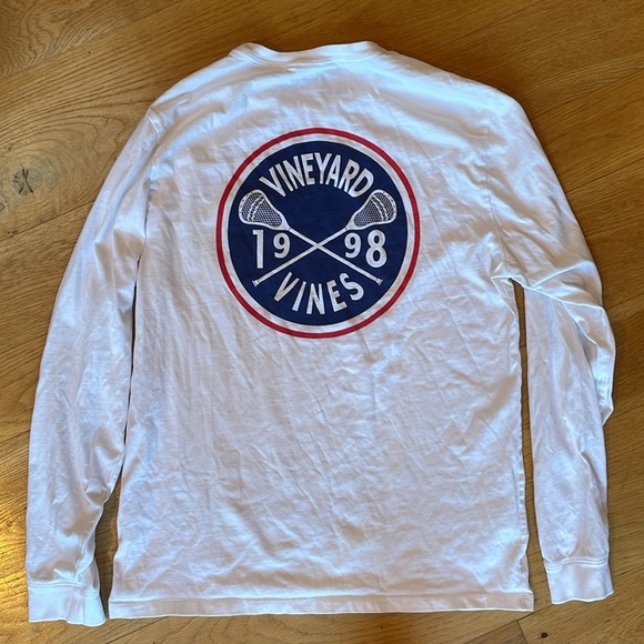Vineyard Vines long sleeve T-shirt, Men’s S, white, Lax - Picture 4 of 4